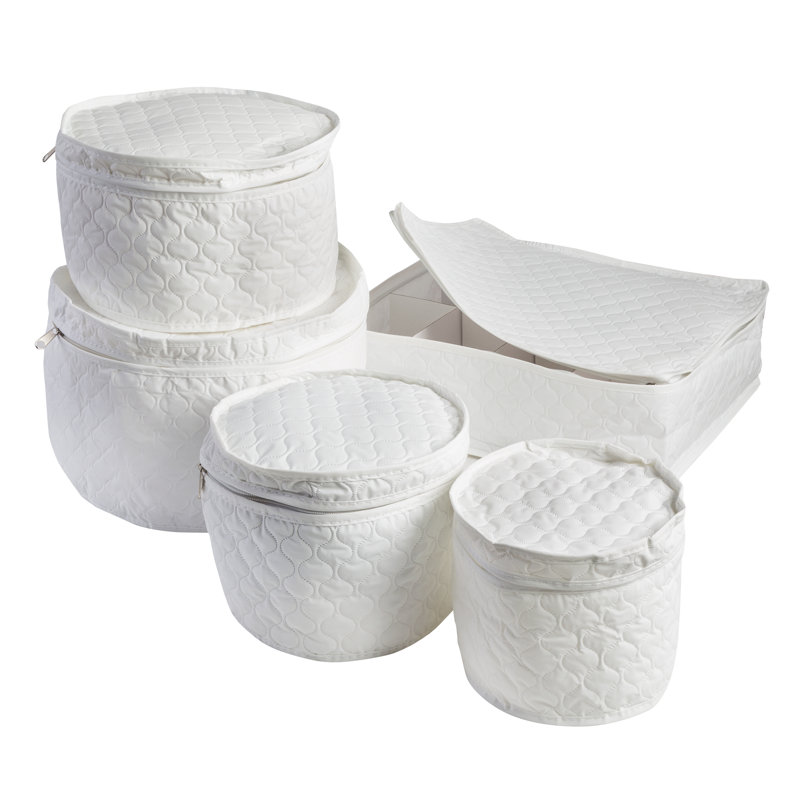 Honey Can Do 5 Piece Dinnerware Storage Set & Reviews